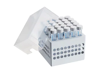 艾本德儲存盒 5 × 5, 可放置 25  個(gè)試管，15  mL，2  件，高 127  mm，5  英寸，聚丙烯材料，可耐受最低 -86  °C，可高溫高壓滅菌，帶蓋子并具有數字字母標識