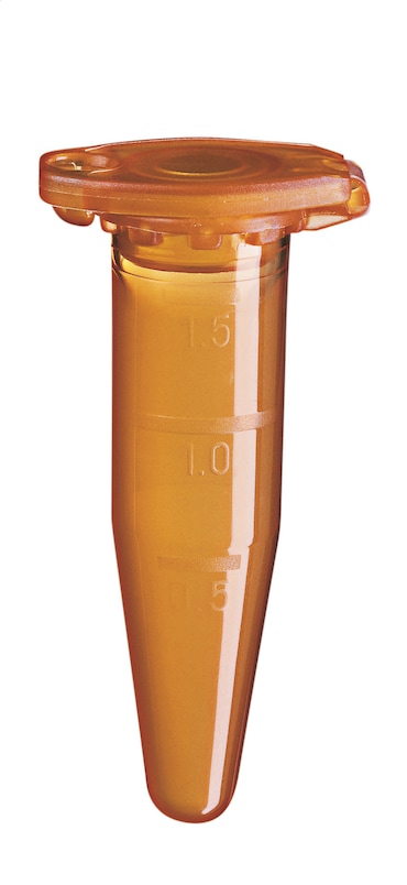 艾本德Eppendorf Safe-Lock Tubes, 1.5 mL, PCR 潔凈級, 琥珀色(光保護), 1,000 個(gè)貨號 0030120191