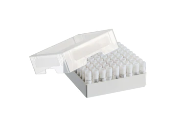 艾本德儲存盒 9 × 9, 可放置 81  個(gè)螺旋蓋（凍存）管， 1  –  2  mL，3  件，高 53  mm，2  英寸，聚丙烯材料，可耐受最低 -86  °C，可高溫高壓滅菌，帶蓋子并具有數