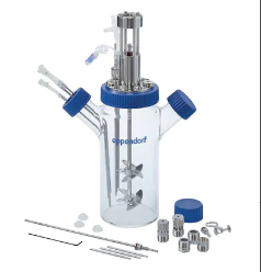 德國艾本德Eppendorf,DASGIP?罐體DS1000ODSP,2x斜葉槳,400mL–1.2L,2xGL45口側臂,頂部驅動(dòng),光照生物反應器,2pitched-blade impellers
