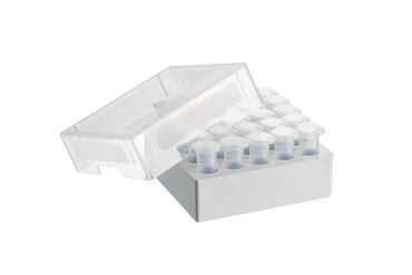 艾本德儲存盒 5 × 5, 可放置 25  個(gè)試管，5  mL，4  件，高 64  mm，2.5  英寸，聚丙烯材料，可耐受最低 -86  °C，可高溫高壓滅菌，帶蓋子并具有數字字母標識