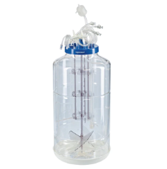 德國艾本德Eppendorf,BioBLU? 50c Single-Use Vessel,細胞培養,微孔氣體分布器,1個(gè)斜葉攪拌槳,光學(xué)pH電極,無(wú)菌級,1件