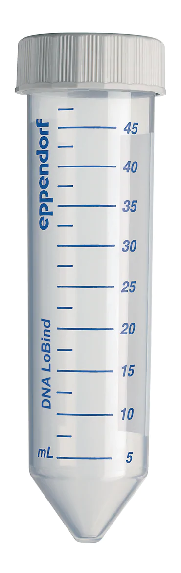 艾本德DNA LoBind Tubes, DNA 低吸附, 50 mL, 錐形離心管, PCR 潔凈級, 無(wú)色, 200 個(gè) (4 包 × 50 個(gè))